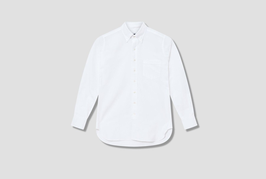 Clothing Drake’s | Button Down Oxford Shirt Dr2A4A 21843-01 White