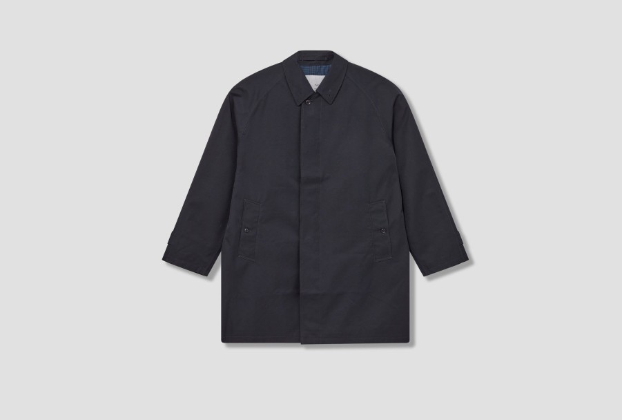 Clothing nanamica | 2L Gore-Tex Soutien Collar Coat Subf354E Navy