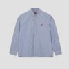 Clothing HUMAN MADE | Snap Button L/S Shirt Hm26Sh003 Blue