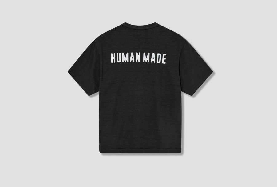 Clothing HUMAN MADE | Heart Badge T-Shirt Hm25Cs039 Black