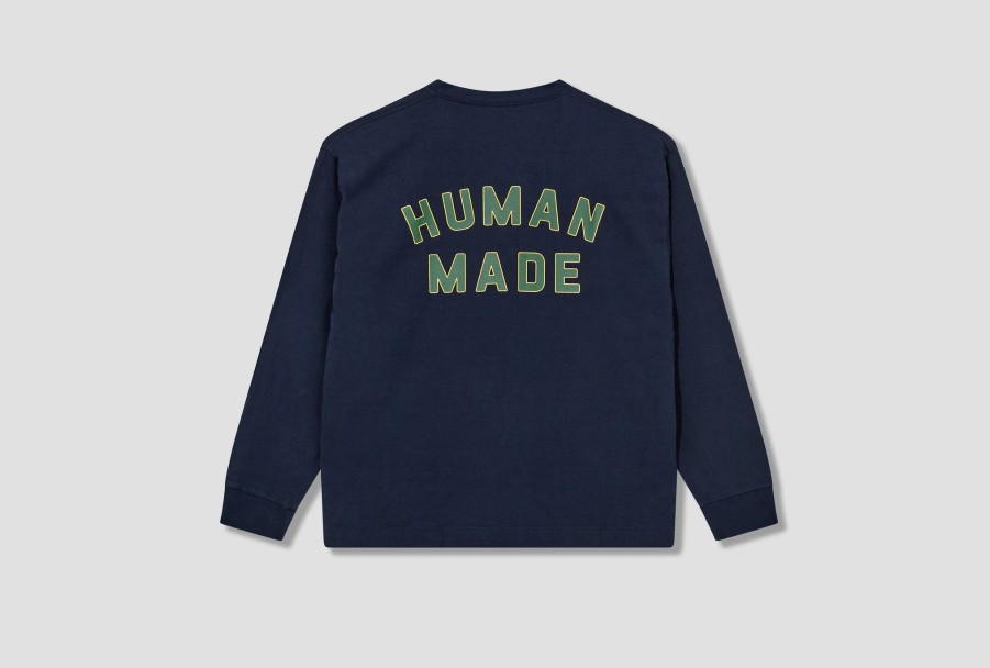 Clothing HUMAN MADE | Graphic L/S T-Shirt #5 Hm26Cs008 Navy