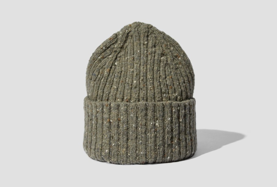 Accessories Drake’s | Merino Wool Ribbed Knit Beanie Dr1Ag1 21581-06 400 Light Green