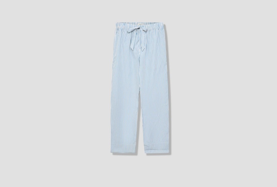 Clothing TEKLA | Unisex Sleepwear Pants – Poplin White