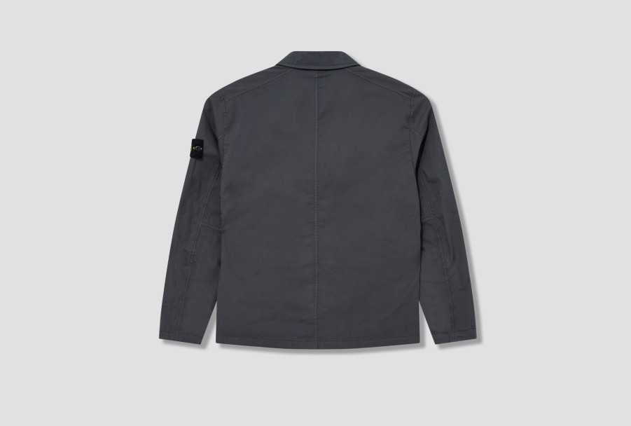 Clothing STONE ISLAND | Stretch Cotton Gabardine Garment Dyed 791511010 Dark Grey