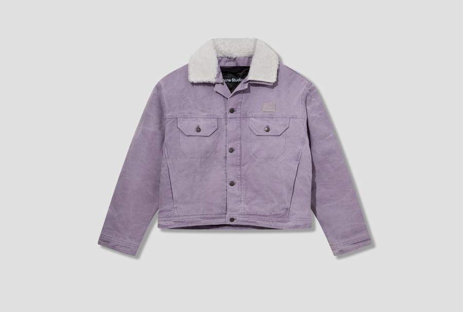 Clothing Acne Studios | Face-Outerwear C90147 Purple