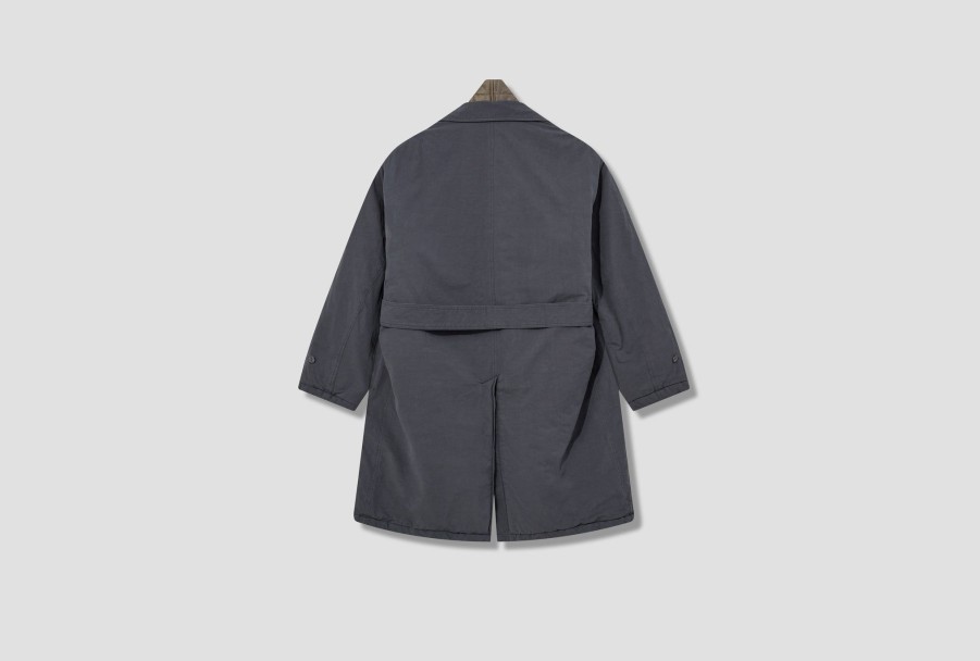 Clothing Maison MIHARA YASUHIRO | Shawl Stole Liner Coat A11Ct041 Dark Grey