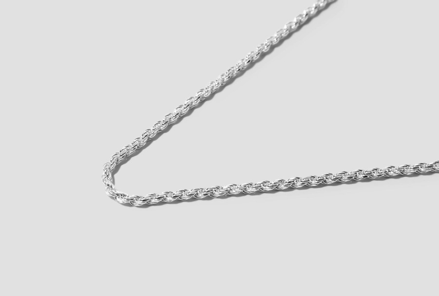 Accessories All Blues™ | Rope Necklace 52 Cm.-Polished/Sterling 101519 Silver