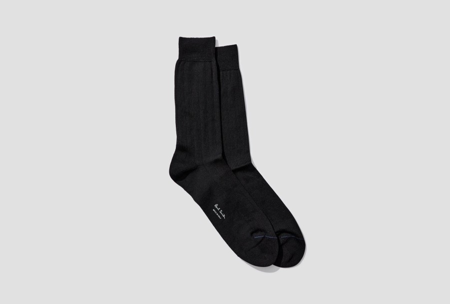 Accessories Paul Smith | Men Sock Rib Plain M1A-800Mo-J215 Black