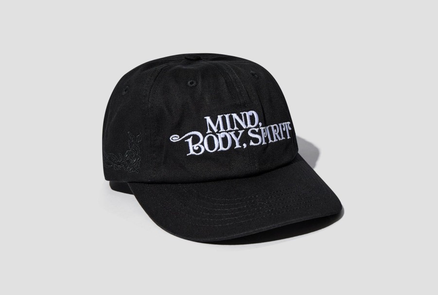 Accessories Awake NY | Embroidered Mind Body 5 Panel Hat Awk-Sp23-Ht006 Black