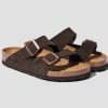 Shoes BIRKENSTOCK | Arizona Soft Footbed-Suede Leather/Mocha-Regular 0951311 Dark Brown