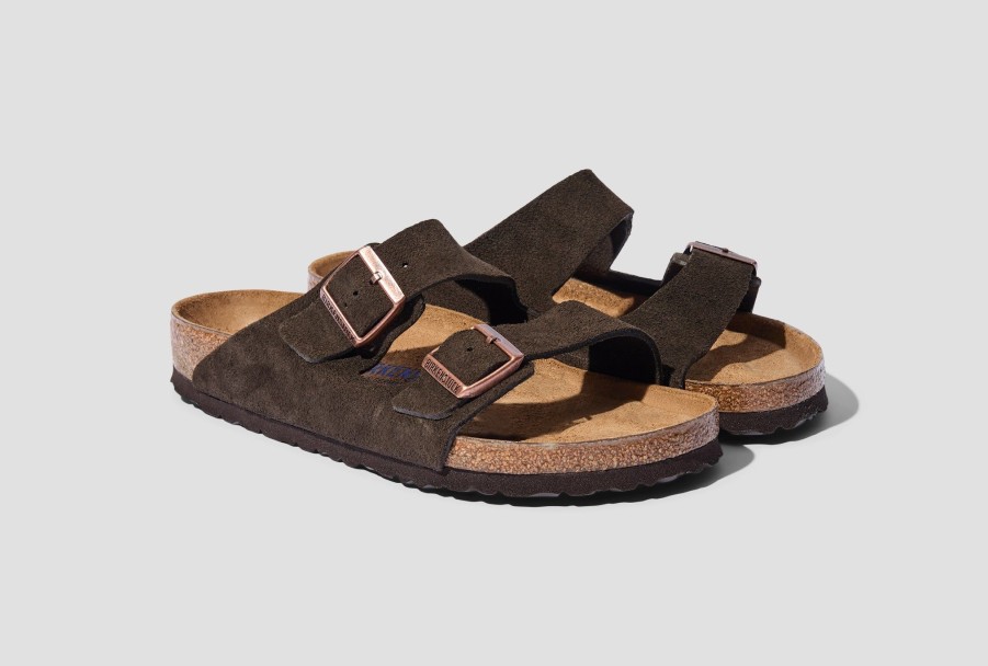 Shoes BIRKENSTOCK | Arizona Soft Footbed-Suede Leather/Mocha-Regular 0951311 Dark Brown