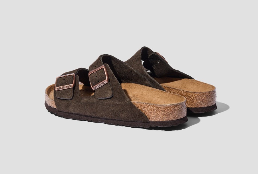 Shoes BIRKENSTOCK | Arizona Soft Footbed-Suede Leather/Mocha-Regular 0951311 Dark Brown