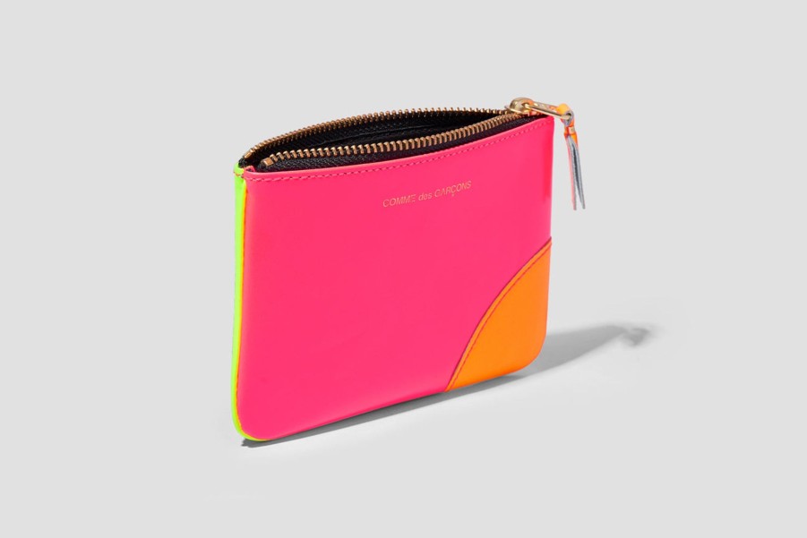 Accessories COMME des GARÇONS WALLET | Comme Des Garcons Super Fluo Sa8100Sf Pink