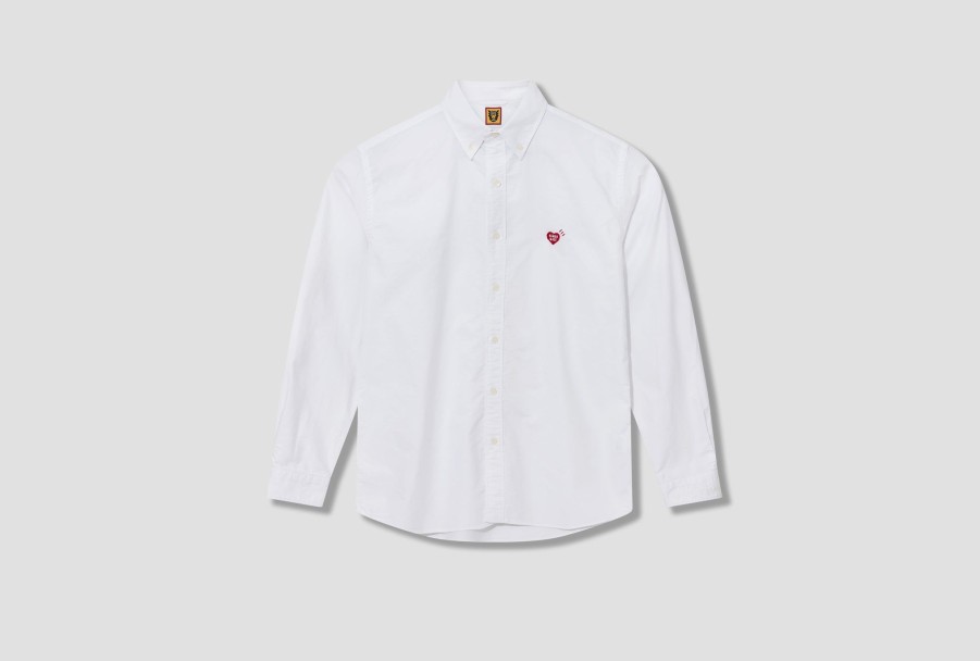 Clothing HUMAN MADE | Oxford Bd L/S Shirt Hm25Sh005 White