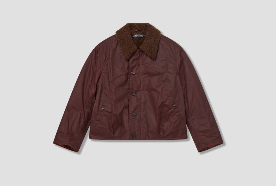 Clothing OUR LEGACY | Grizzly Jacket-Oxblood Everwax M4231Goe Burgundy