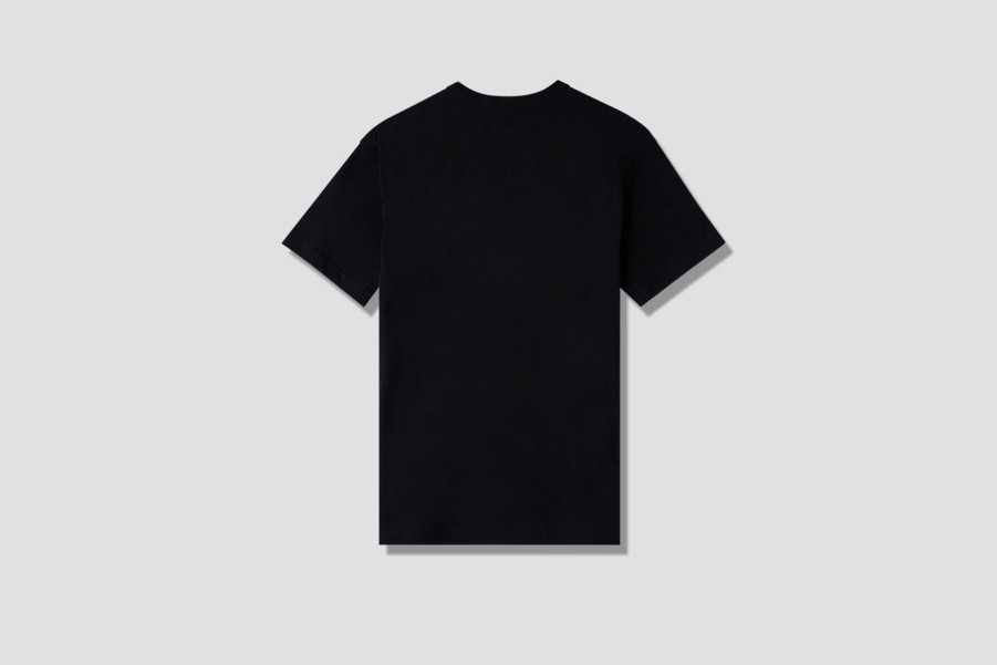 Clothing COMME des GARÇONS PLAY | Play Comme Des Garcons Mens T-Shirt Red Heart P1T108 Black