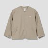 Clothing DANTON | Collarless Jacket #Dt-A0280 Ntu Brown