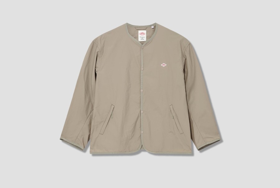 Clothing DANTON | Collarless Jacket #Dt-A0280 Ntu Brown