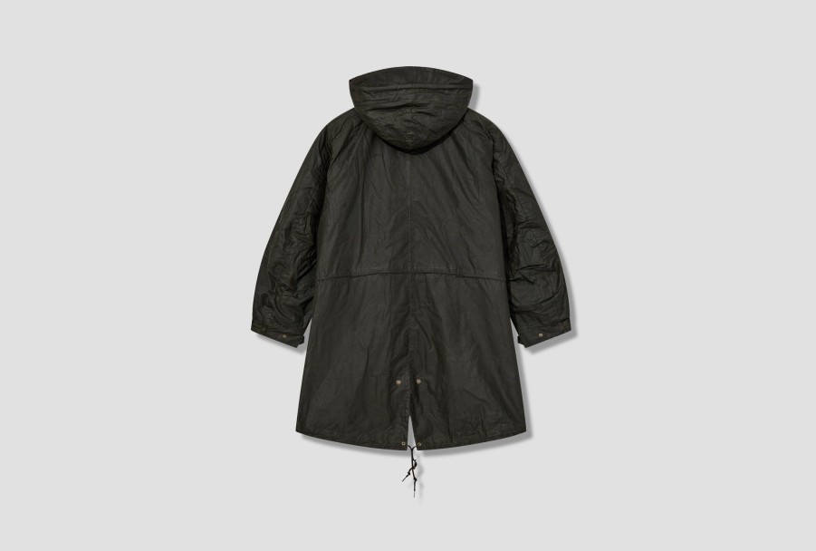 Clothing Barbour | Heritage +-Torrent Wax Parka Jacket Mwx2250 Olive