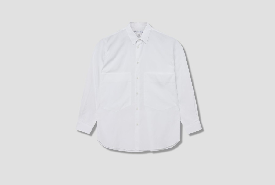 Clothing COMME des GARÇONS SHIRT | Cotton Poplin Plain Fl-B019-W23 White