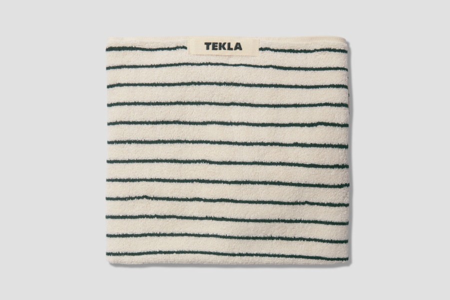 Lifestyle TEKLA | Hand Towel-Terry Stripes 50X80 Green