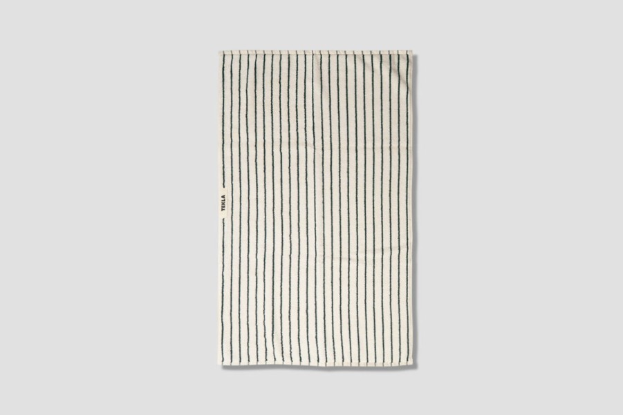 Lifestyle TEKLA | Hand Towel-Terry Stripes 50X80 Green