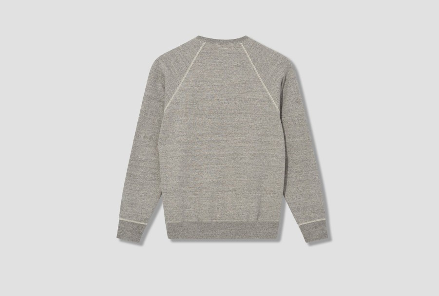 Clothing orSlow | Loop Wheel Crew Neck Sweat Shirt-Original Loop Wheel French Terry 03-0015-64 Grey