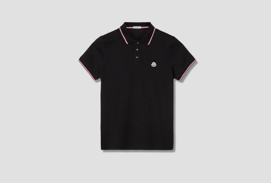 Clothing MONCLER | Archivio-Ss Polo I2 091 8A703 00 84556 Black