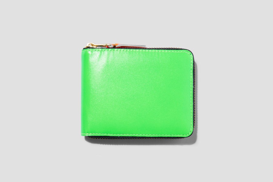 Accessories COMME des GARÇONS WALLET | Comme Des Garcons Super Fluo Sa7100Sf Green