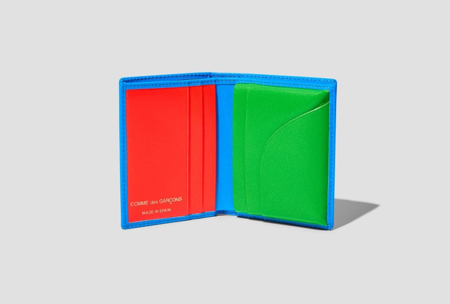 Accessories COMME des GARÇONS WALLET | Comme Des Garcons Super Fluo Sa0641Sf Blue