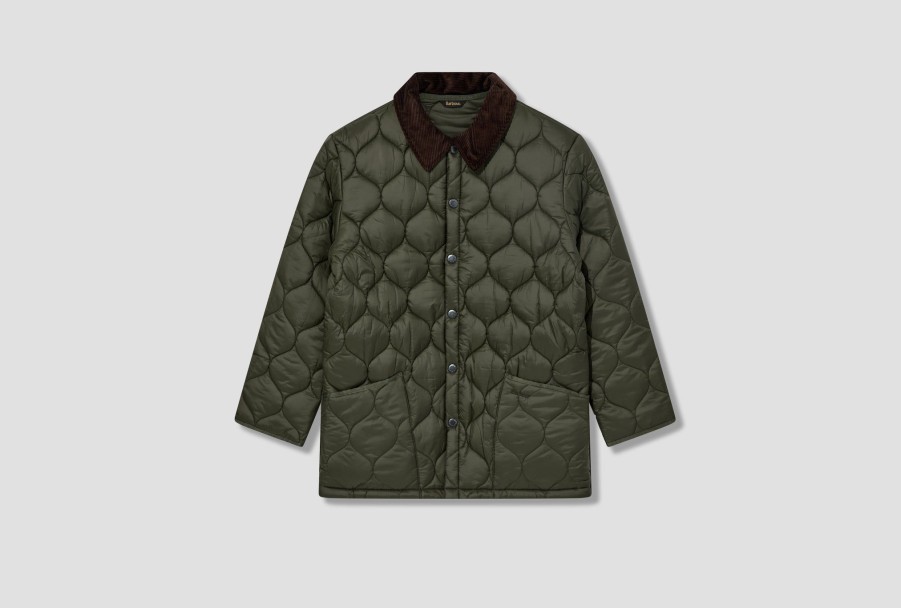 Clothing Barbour | Heritage +-Lofty Quilted Jacket Mqu1741 Olive