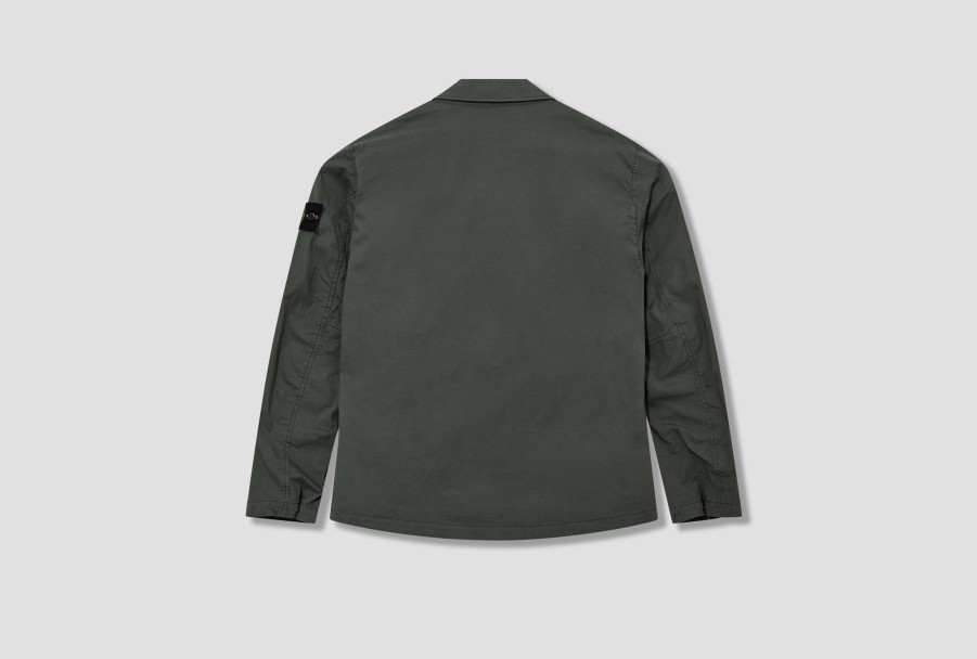 Clothing STONE ISLAND | Supima® Cotton Twill Stretch-Tc Garment Dyed 801510210 Green