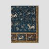 Accessories Drake’s | Unicorn Print Wool-Silk Scarf Dr1Ab1 22217-01 Navy