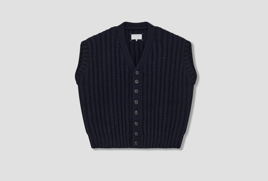 Clothing Maison Margiela | Cardigan S67Hp0012 S18346 Navy