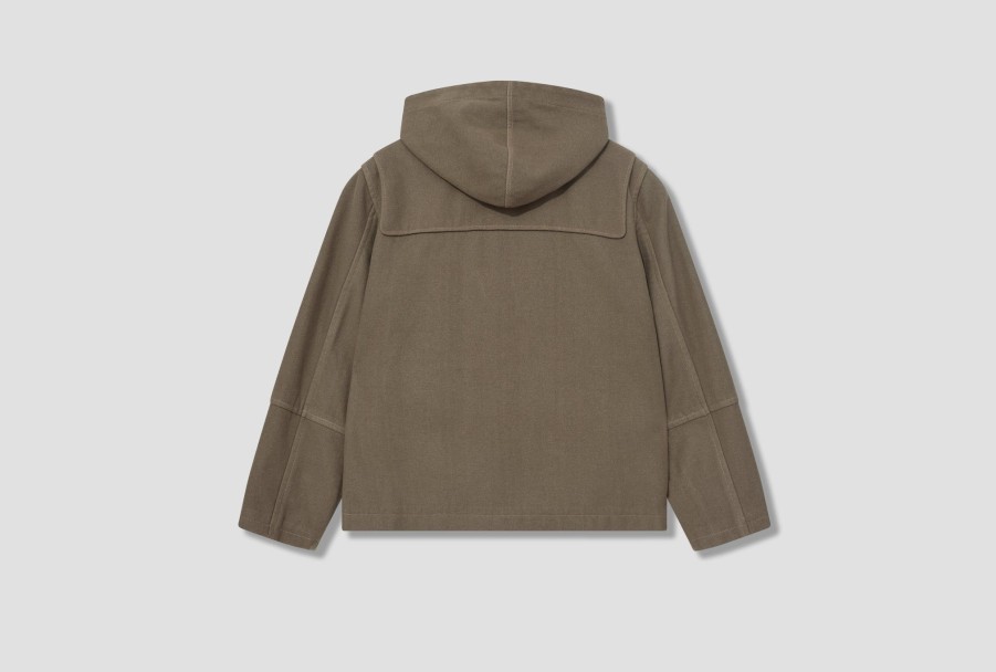 Clothing OUR LEGACY | Cropped Duffel-Peafowl Bath Wool M4231Cpp Khaki