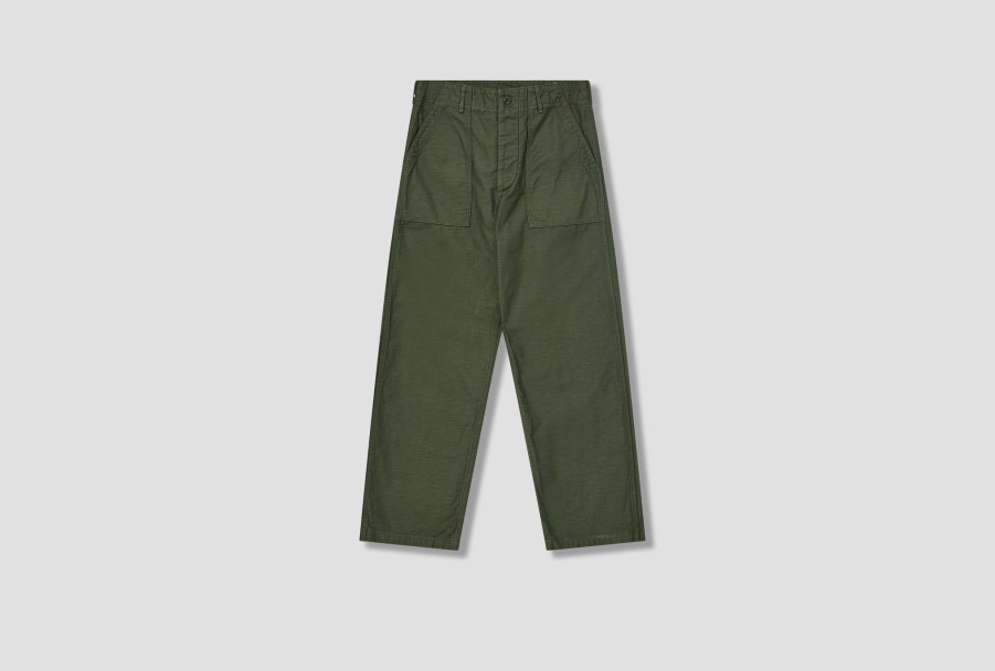 Clothing orSlow | Us Army Fatigue Pants-Original Reverse Sateen 01-5002-16 Green