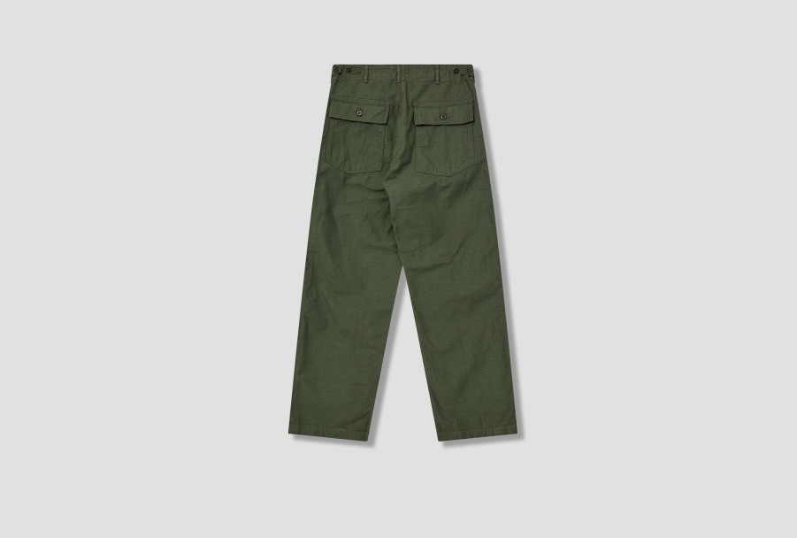 Clothing orSlow | Us Army Fatigue Pants-Original Reverse Sateen 01-5002-16 Green