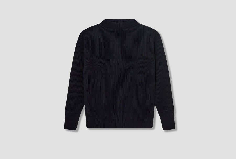 Clothing ANDERSEN-ANDERSEN | Crewneck-G5/Signature Yarn Navy