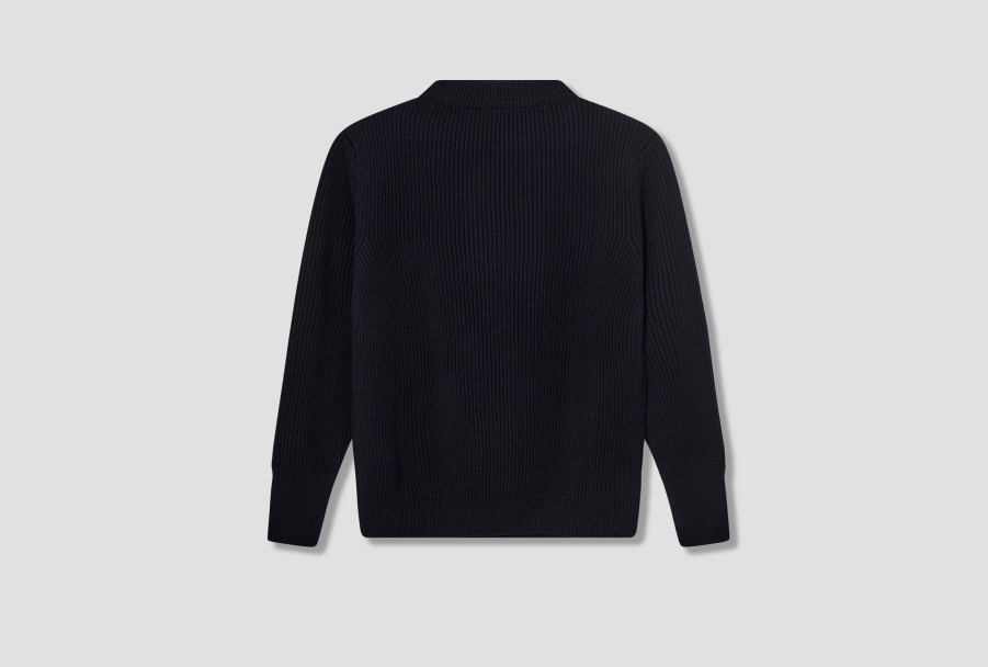 Clothing ANDERSEN-ANDERSEN | Crewneck-G5/Signature Yarn Navy