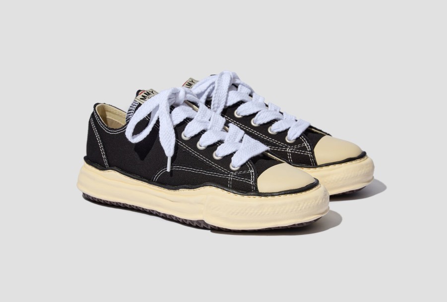 Shoes Maison MIHARA YASUHIRO | Peterson Low-Original Vintage Color Sole Canvas Low-Top Sneaker A09Fw733 Black