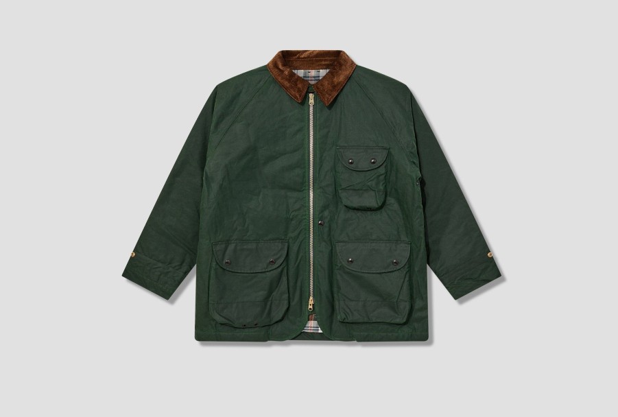 Clothing Drake’s | Waxed Coverall Dr2A1O 21591-03 Green