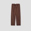 Clothing TEKLA | Unisex Sleepwear Pants – Poplin Dark Brown