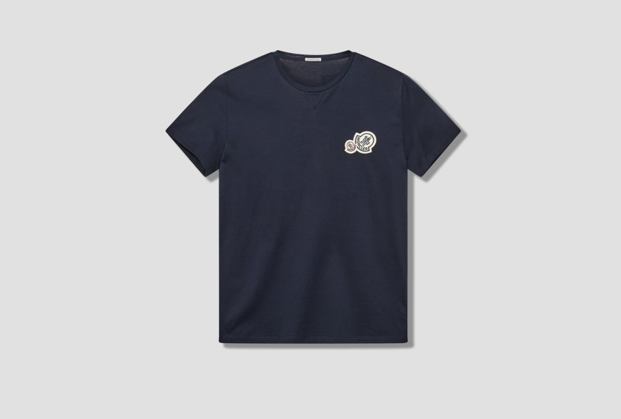 Clothing MONCLER | Archivio-Ss T-Shirt I2 091 8C000 48 8390Y Blue