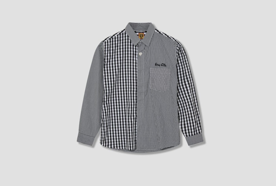 Clothing HUMAN MADE | Gingham Check L/S Shirt Hm26Sh004 Black