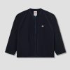 Clothing DANTON | Shirt Cardigan-Polyester Double Cloth #Dt-A0310 Pwc Navy