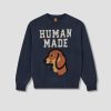 Clothing HUMAN MADE | Dachs Knit Sweater Hm26Cs038 Navy