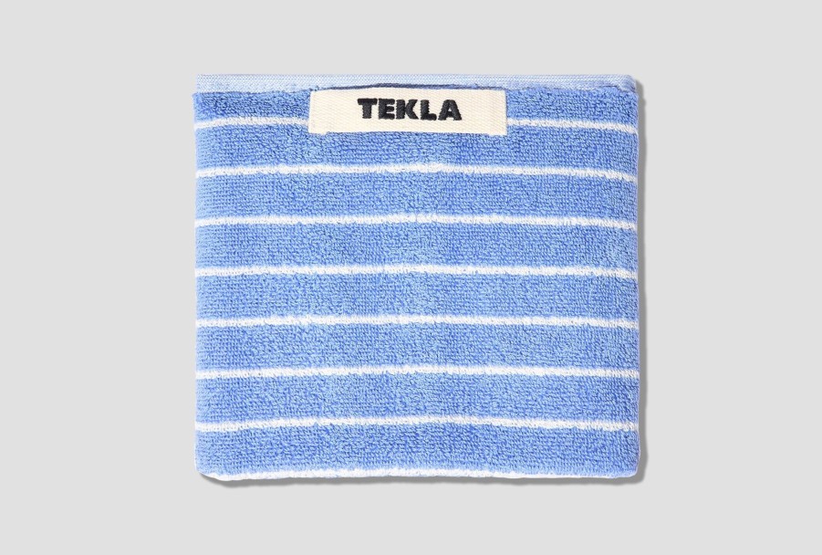 Lifestyle TEKLA | Guest Towel-Terry Stripes 30X50 Blue