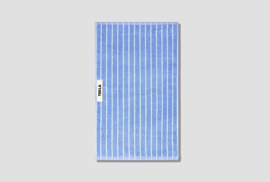 Lifestyle TEKLA | Guest Towel-Terry Stripes 30X50 Blue