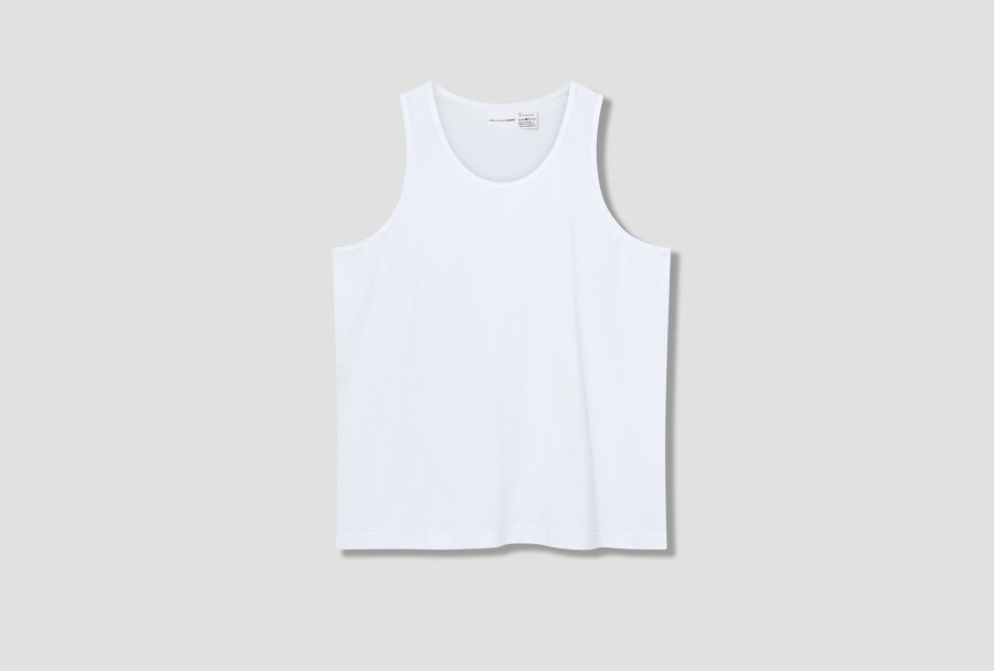 Clothing COMME des GARÇONS SHIRT | Forever-Plain Cotton Fine Jersey Fz-T911-Per White