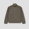 Clothing nanamica | Boiled Wool Zip Up Sweater Suaf364E Brown